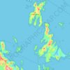 Topografische Karte Whitsunday Islands National Park, Höhe, Relief