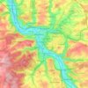 Topografische Karte Würzburg, Höhe, Relief
