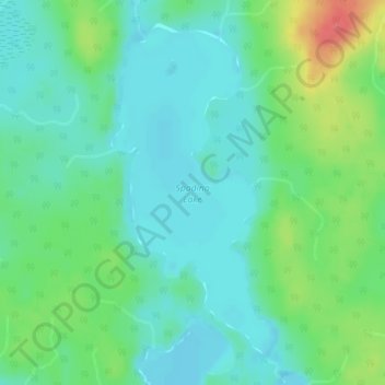 Topografische Karte Spadina Lake, Höhe, Relief