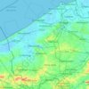 Topografische Karte West Flanders, Höhe, Relief