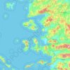 Topografische Karte Northern Aegean, Höhe, Relief