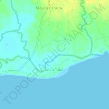 Topografische Karte Talao-Talao, Höhe, Relief