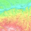 Topografische Karte Oblast Silistra, Höhe, Relief