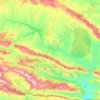 Topografische Karte Mestanza, Höhe, Relief
