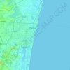Topografische Karte சென்னை - Chennai, Höhe, Relief