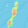 Topografische Karte Tanega-shima, Höhe, Relief