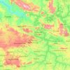 Topografische Karte Represa de Furnas, Höhe, Relief