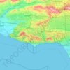 Topografische Karte Santa Monica Mountains National Recreation Area, Höhe, Relief