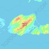Topografische Karte Sitkinak Island, Höhe, Relief