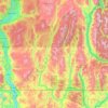 Topografische Karte Regional District of Kootenay Boundary, Höhe, Relief