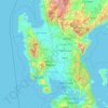 Topografische Karte Central Luzon, Höhe, Relief