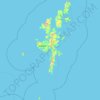 Topografische Karte Shetland Islands, Höhe, Relief