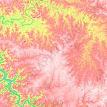 Topografische Karte Cerro Negro, Höhe, Relief