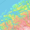 Topografische Karte Molde, Höhe, Relief