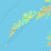 Topografische Karte Lofoten, Höhe, Relief