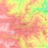 Topografische Karte Oklahoma City, Höhe, Relief