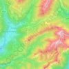 Topografische Karte Transacqua, Höhe, Relief