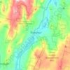 Topografische Karte Cheshire, Höhe, Relief