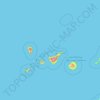 Topografische Karte Canary Islands, Höhe, Relief