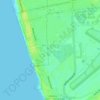Topografische Karte West Beach, Höhe, Relief
