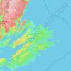 Topografische Karte Cape Breton County, Höhe, Relief