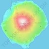 Topografische Karte Tristan da Cunha, Höhe, Relief