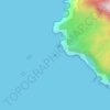 Topografische Karte Kokos-Insel, Höhe, Relief