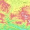 Topografische Karte Lalitpur, Höhe, Relief