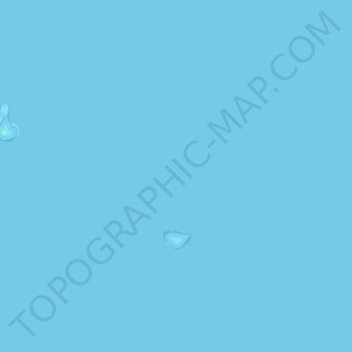 Topografische Karte Tom Thumb Islands, Höhe, Relief