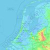 Topografische Karte Holland, Höhe, Relief