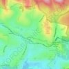 Topografische Karte Tecoma, Höhe, Relief