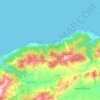 Topografische Karte Sidi Abderrahmane, Höhe, Relief
