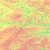 Topografische Karte Biru County, Höhe, Relief