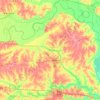 Topografische Karte Saline County, Höhe, Relief