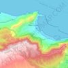 Topografische Karte Mers El Kebir, Höhe, Relief