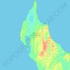 Topografische Karte Francois Peron National Park, Höhe, Relief