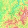 Topografische Karte Os Ancares, Höhe, Relief
