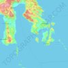 Topografische Karte Sulawesi du Sud-Est, Höhe, Relief