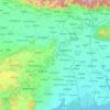 Topografische Karte Bengala Occidental, Höhe, Relief