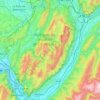 Topografische Karte Massif de la Chartreuse, Höhe, Relief