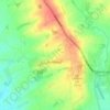 Topografische Karte Thimbleby, Höhe, Relief