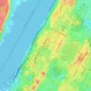 Topografische Karte Upper West Side, Höhe, Relief