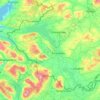 Topografische Karte County Fermanagh, Höhe, Relief