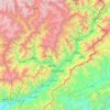 Topografische Karte Kunar Province, Höhe, Relief