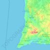 Topografische Karte Parc naturel du Sud-Ouest Alentejano et Costa Vicentina, Höhe, Relief