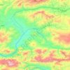 Topografische Karte Tercan, Höhe, Relief