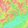 Topografische Karte Belluno, Höhe, Relief