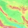 Topografische Karte Verwaltungsbezirk Sarvestan, Höhe, Relief