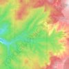 Topografische Karte Ashdown Gorge Wilderness Area, Höhe, Relief