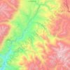 Topografische Karte Surkhang, Höhe, Relief